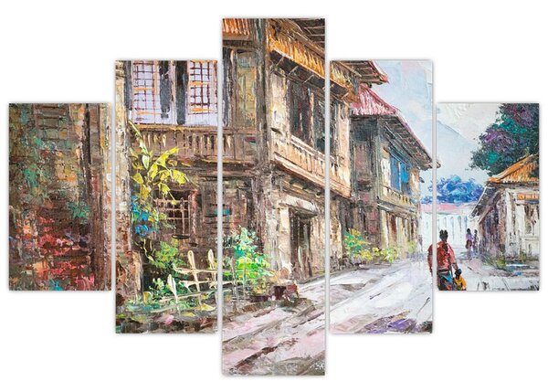 Tablou - Satul filipinez, Asia (150x105 cm)