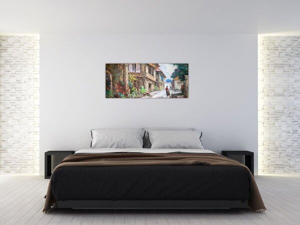 Tablou - Satul filipinez, Asia (120x50 cm)