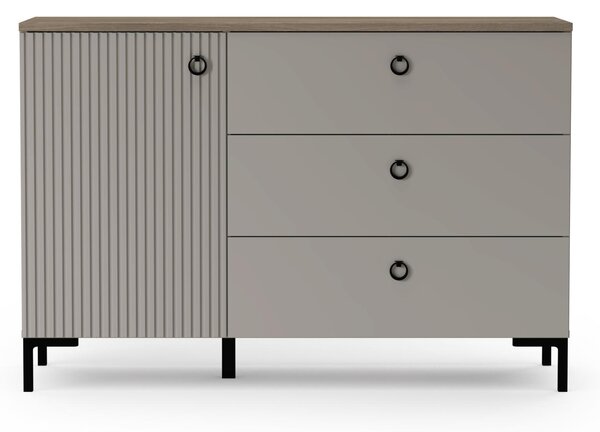 Comodă Demandaron 1 (taupe + stejar silverjack) . 1116798