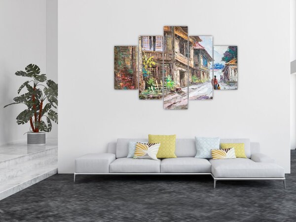 Tablou - Satul filipinez, Asia (150x105 cm)