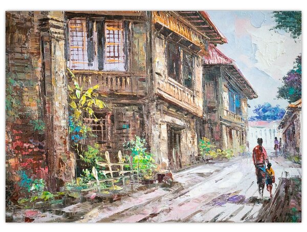 Tablou - Satul filipinez, Asia (70x50 cm)
