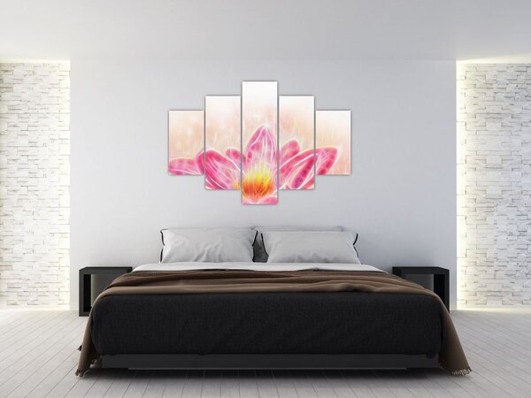 Tablou - Floare de lotus (150x105 cm)