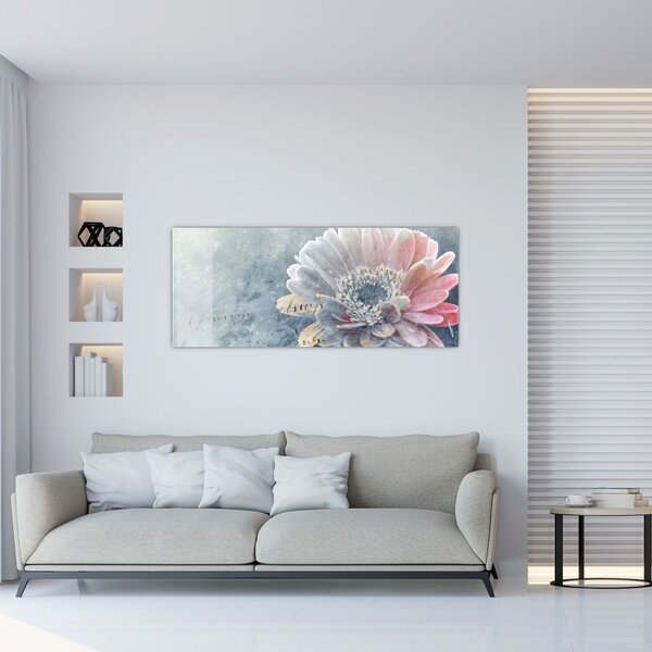 Tablou - Floare de iarnă (120x50 cm)