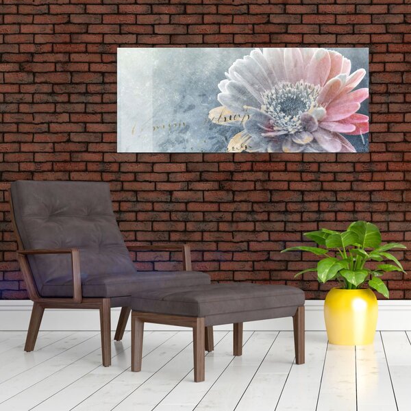 Tablou - Floare de iarnă (120x50 cm)