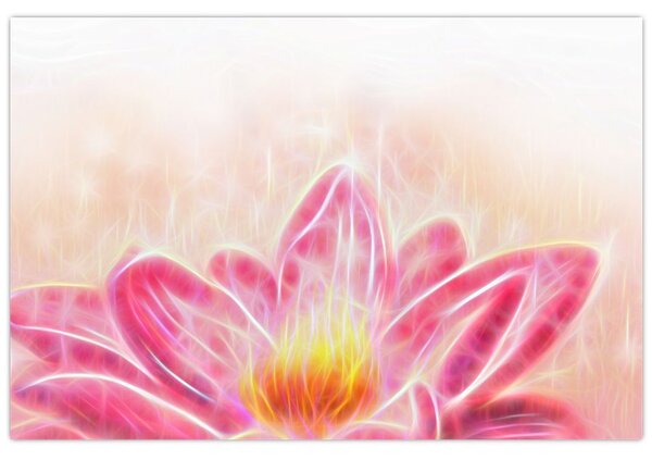 Tablou - Floare de lotus (90x60 cm)