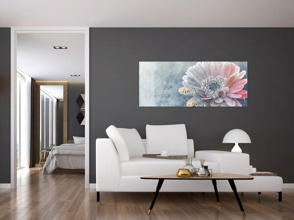 Tablou - Floare de iarnă (120x50 cm)