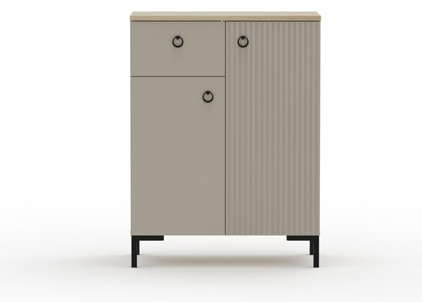 Comodă Demandaron 3 (taupe + stejar silverjack) . 1116809