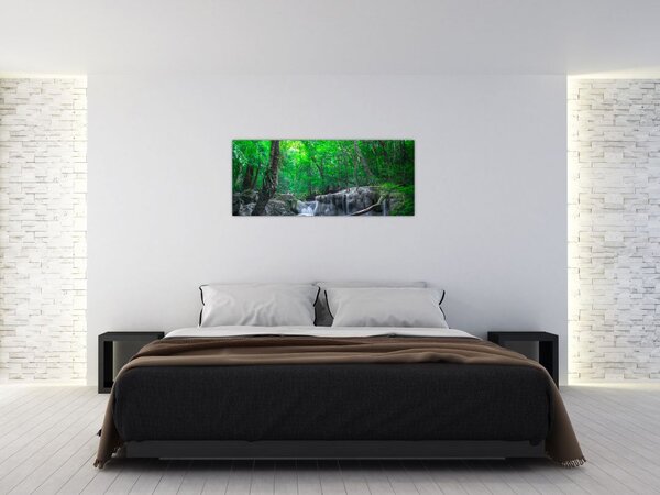 Tablou - Cascada Erawan, Kanchanaburi, Thailanda (120x50 cm)