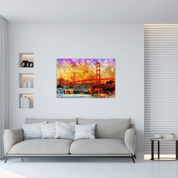 Tablou - Golden Gate, SanFrancisco, California (90x60 cm)