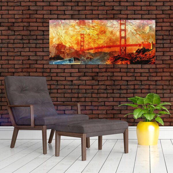 Tablou - Golden Gate, SanFrancisco, California (120x50 cm)