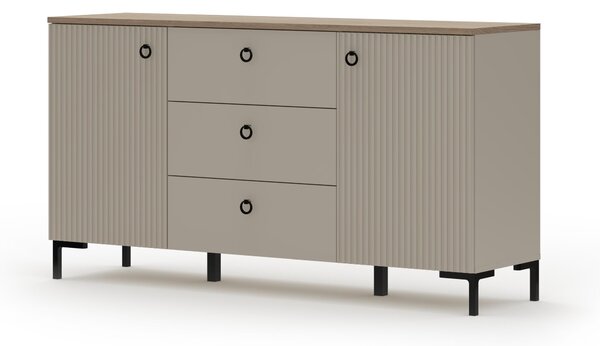 Comodă Demandaron 4 (taupe + stejar silverjack) . 1116812