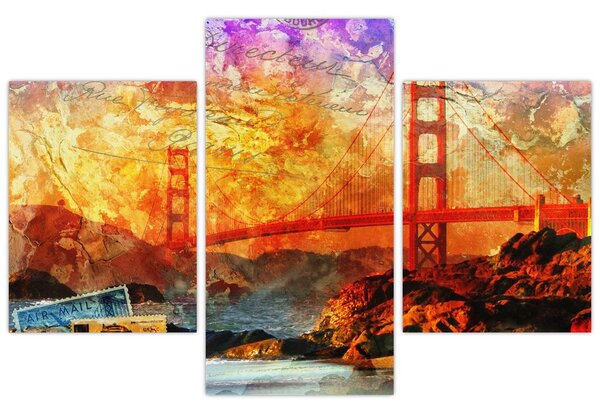 Tablou - Golden Gate, SanFrancisco, California (90x60 cm)