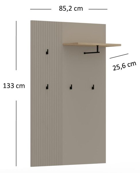 Panou cuier Demandaron (taupe + stejar silverjack) . Promo -7%. 1116807