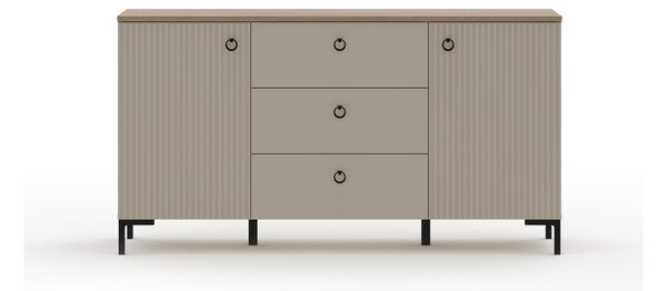 Comodă Demandaron 4 (taupe + stejar silverjack) . 1116812