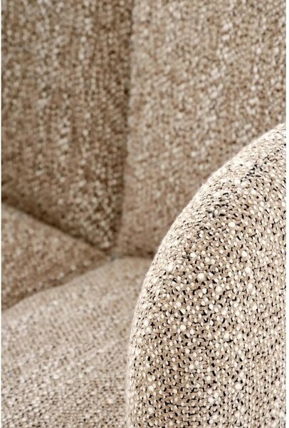 Scaun K568, bej inchis/negru, stofa clasica/otel, 65x64x82 cm