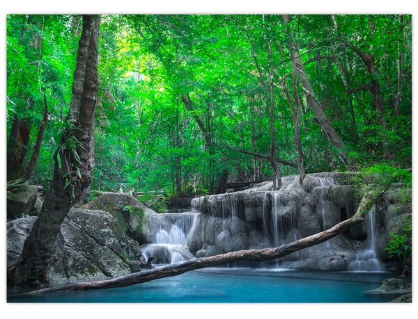Tablou - Cascada Erawan, Kanchanaburi, Thailanda (70x50 cm)