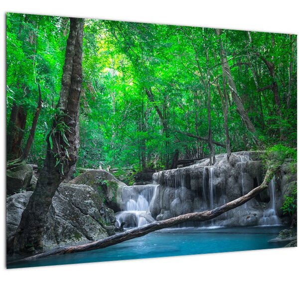 Tablou - Cascada Erawan, Kanchanaburi, Thailanda (70x50 cm)