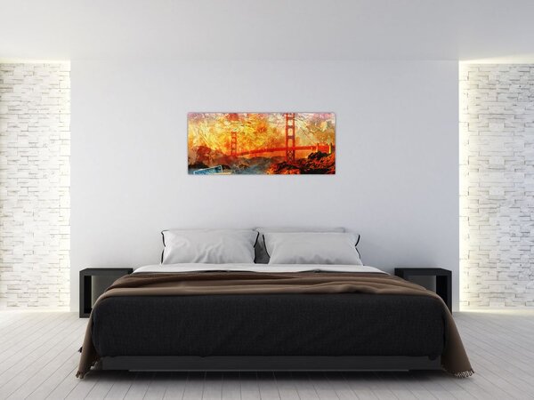 Tablou - Golden Gate, SanFrancisco, California (120x50 cm)