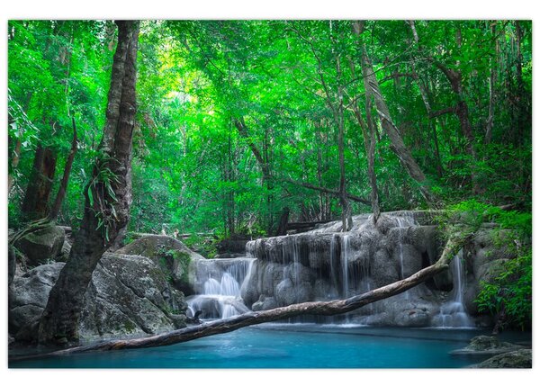 Tablou - Cascada Erawan, Kanchanaburi, Thailanda (90x60 cm)