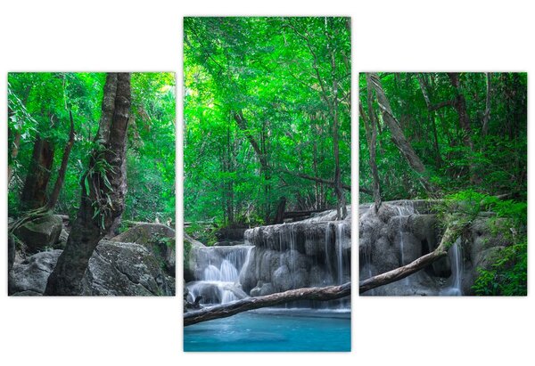 Tablou - Cascada Erawan, Kanchanaburi, Thailanda (90x60 cm)
