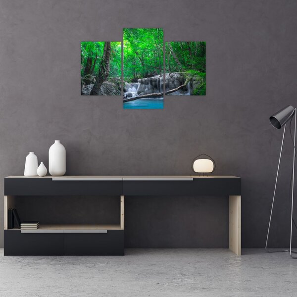 Tablou - Cascada Erawan, Kanchanaburi, Thailanda (90x60 cm)