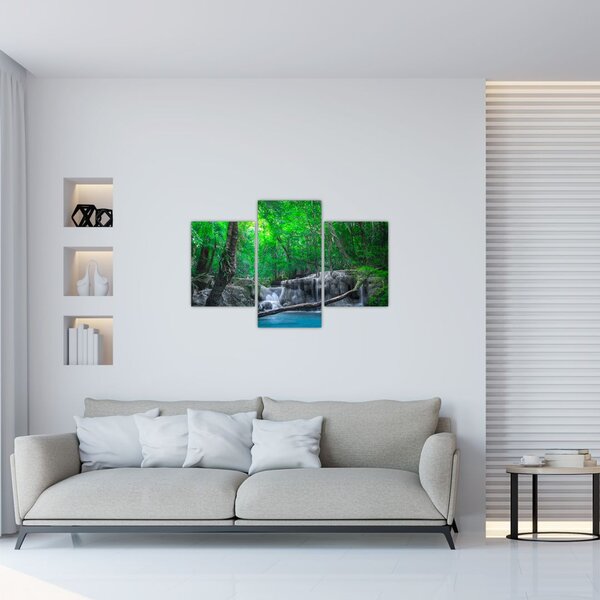 Tablou - Cascada Erawan, Kanchanaburi, Thailanda (90x60 cm)