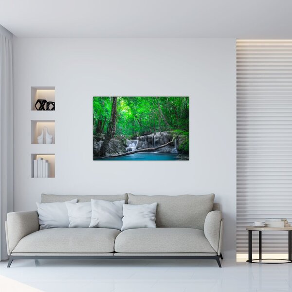 Tablou - Cascada Erawan, Kanchanaburi, Thailanda (90x60 cm)