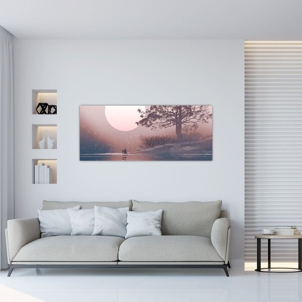 Tablou Perechea îndrăgostită (120x50 cm)