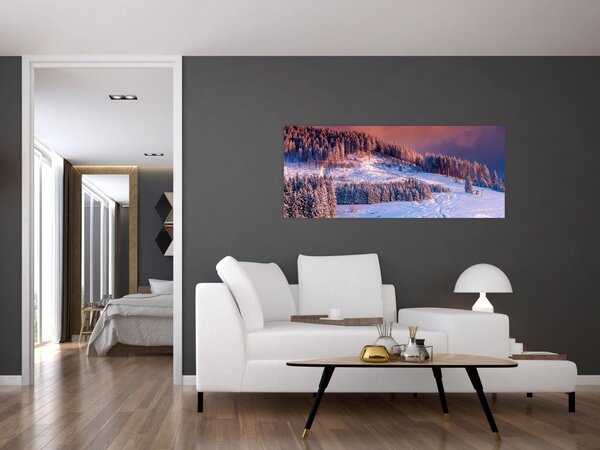 Tablou - Peisaj de iarnă (120x50 cm)