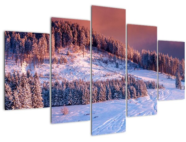 Tablou - Peisaj de iarnă (150x105 cm)