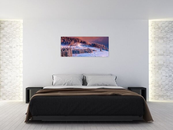 Tablou - Peisaj de iarnă (120x50 cm)