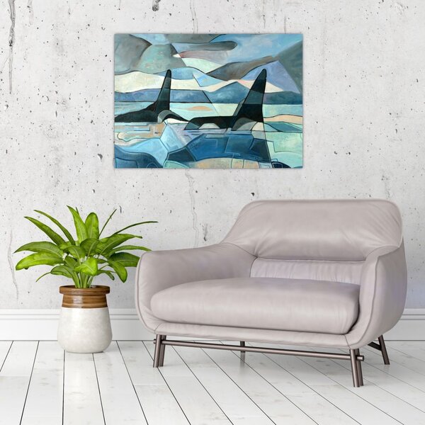 Tablou - Balene (70x50 cm)