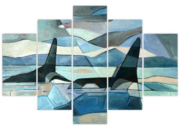 Tablou - Balene (150x105 cm)