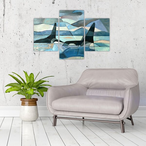Tablou - Balene (90x60 cm)