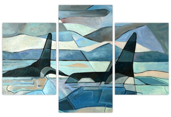 Tablou - Balene (90x60 cm)