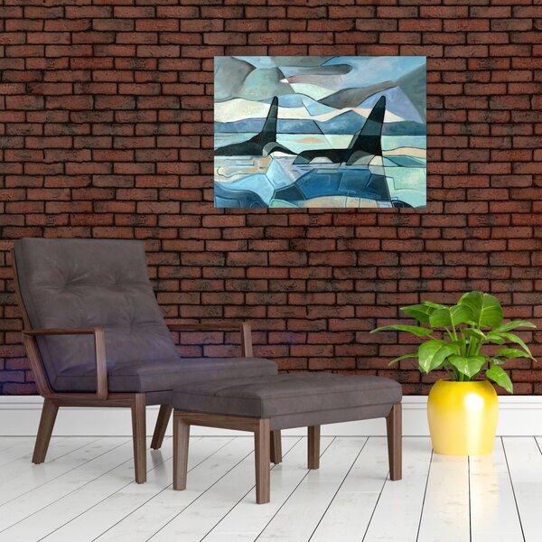 Tablou - Balene (70x50 cm)