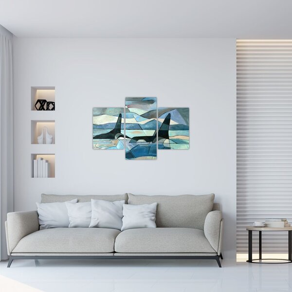 Tablou - Balene (90x60 cm)
