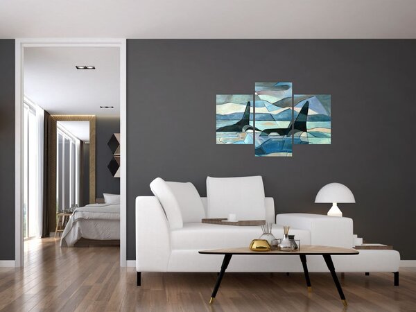 Tablou - Balene (90x60 cm)