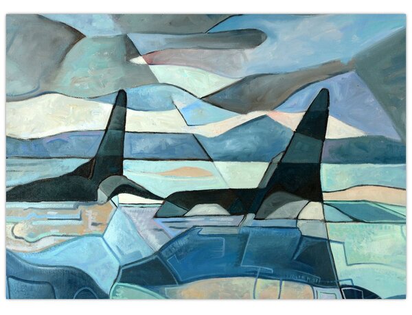 Tablou - Balene (70x50 cm)