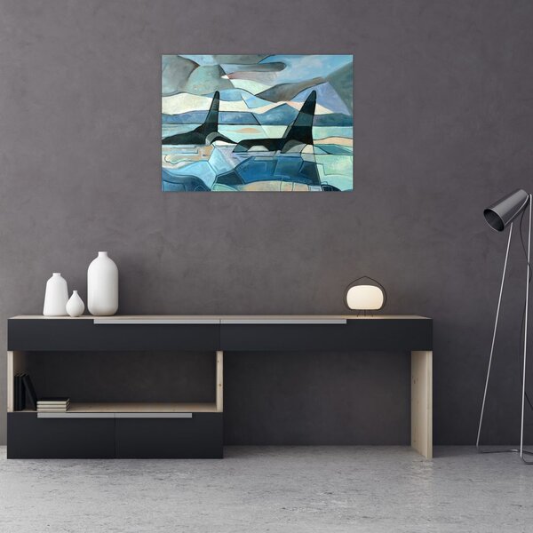 Tablou - Balene (70x50 cm)