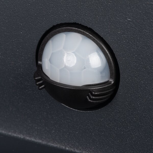 Kanlux 28995 - Aplica de perete LED REKA pentru exterior, cu senzor, LED/7W/230V, IP54, antracit