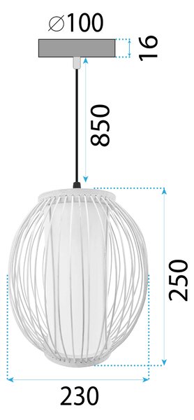 Lampă de tavan Bamboo APP1634-1CP