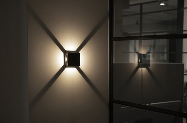 Kanlux 39182 - Aplica de perete LED pentru exterior REFAZI LED/6W/230V IP54, neagră