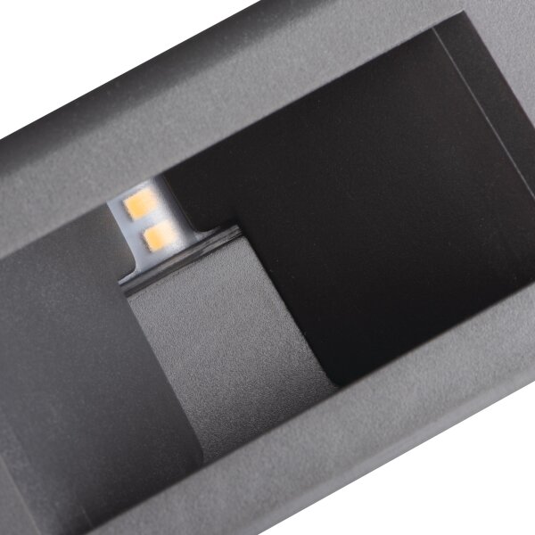 Kanlux 39181 - Aplica LED de exterior REFAZI, 6W, 230V, IP54, antracit