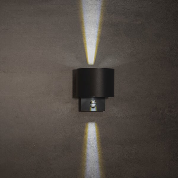Kanlux 28995 - Aplica de perete LED REKA pentru exterior, cu senzor, LED/7W/230V, IP54, antracit
