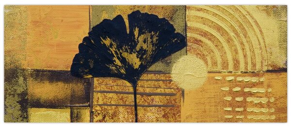 Tablou - Frunza ginkgo (120x50 cm)