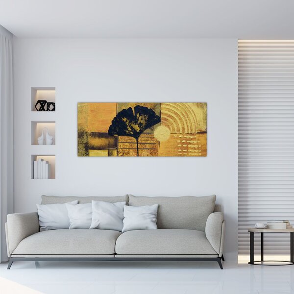 Tablou - Frunza ginkgo (120x50 cm)
