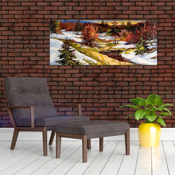 Tablou - Sosirea primăverii (120x50 cm)