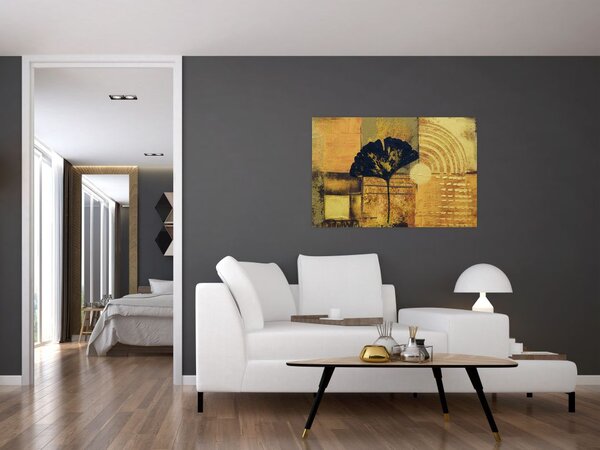 Tablou - Frunza ginkgo (90x60 cm)