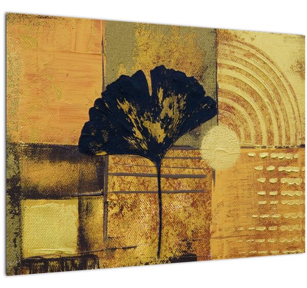Tablou - Frunza ginkgo (70x50 cm)